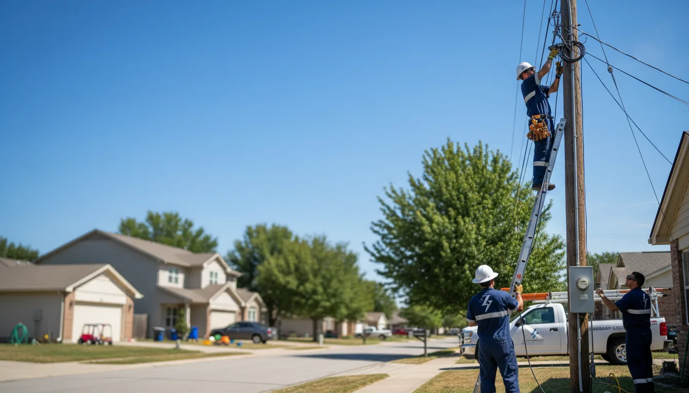 Residential electrician providing installation services in Rossburg, OH